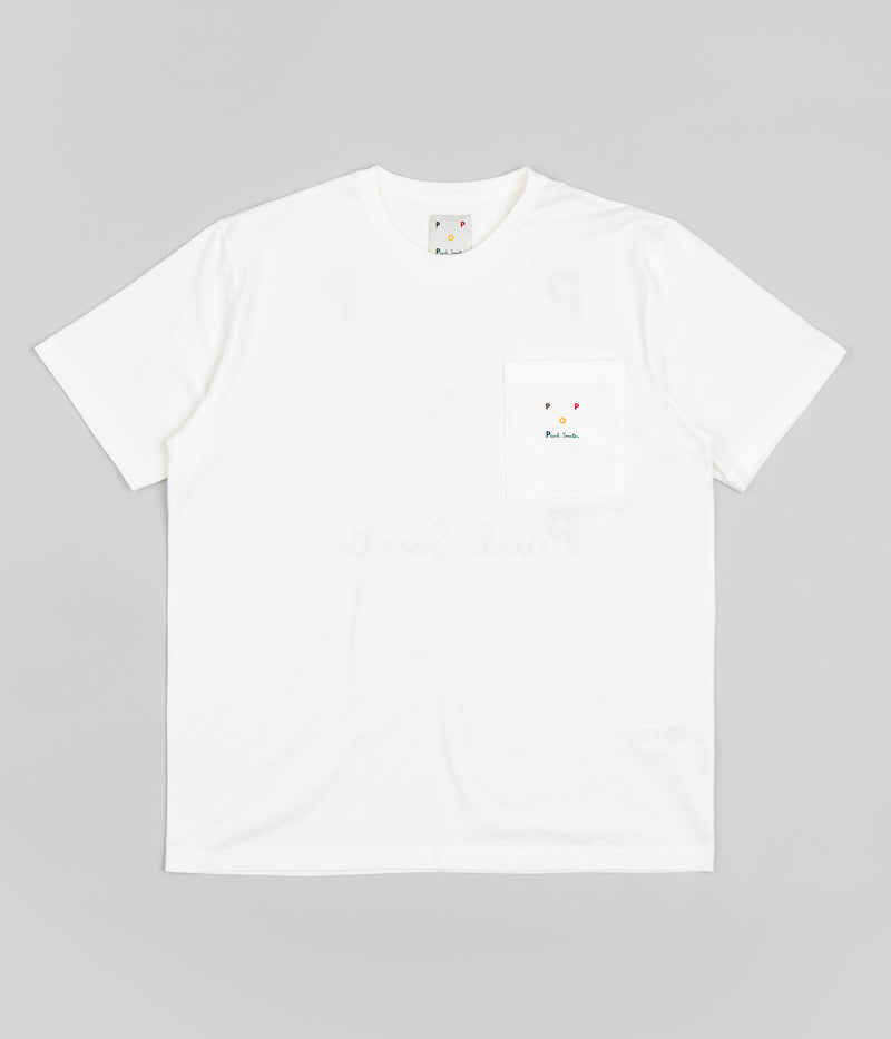 Pop Trading Company x Paul Smith Embroidered Logo T-Shirt in White