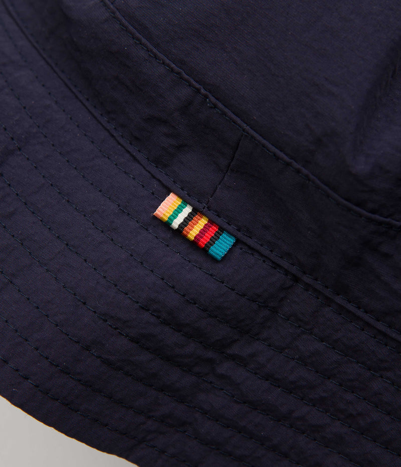 Pop Trading Company x Paul Smith Reversible Bucket Hat in Navy