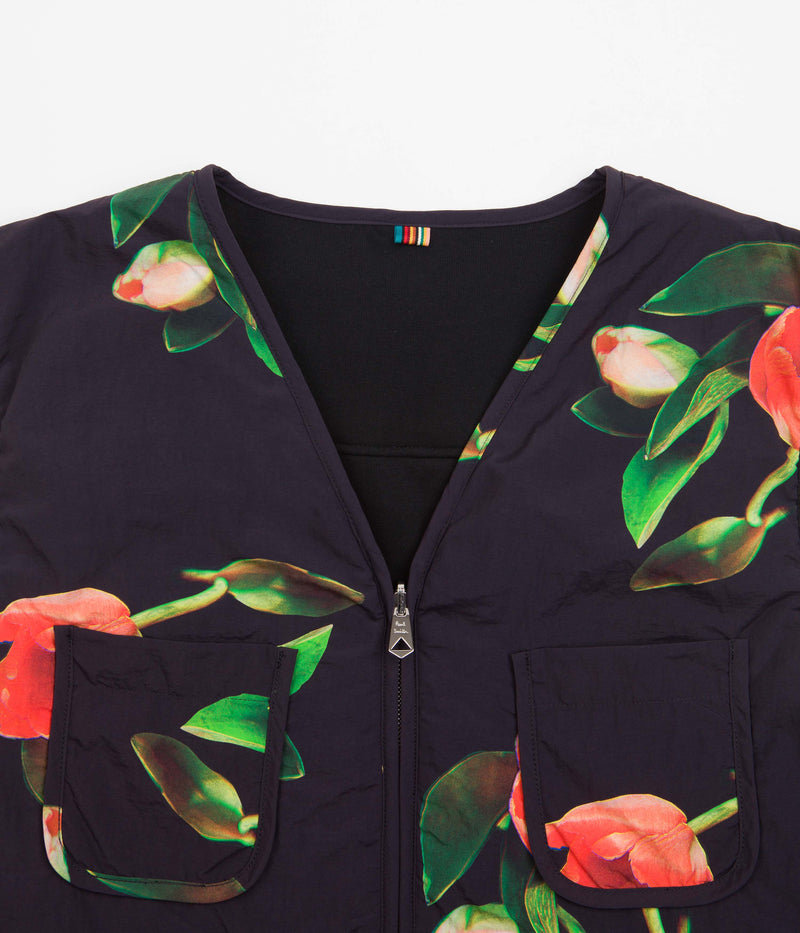 Pop Trading Company x Paul Smith Reversible Gilet in Dark Navy