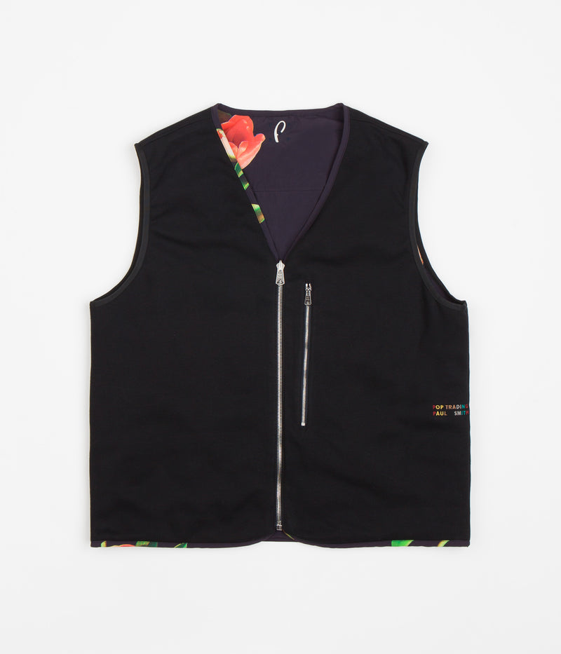 Pop Trading Company x Paul Smith Reversible Gilet in Dark Navy