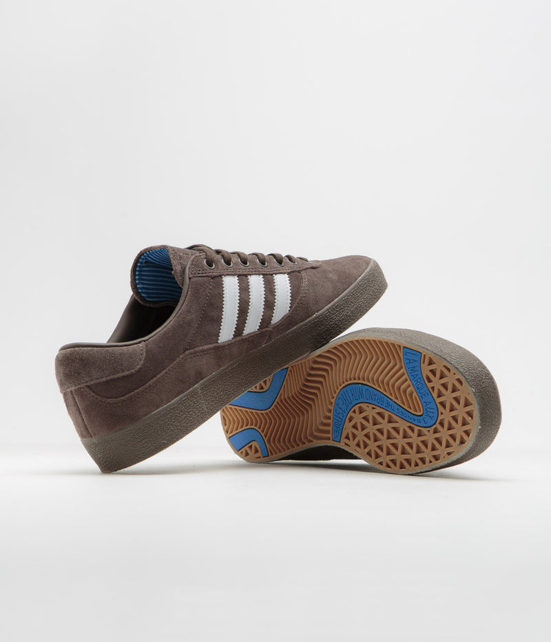 Adidas Puig Indoor Shoes in Brown and FTWR White / Bluebird