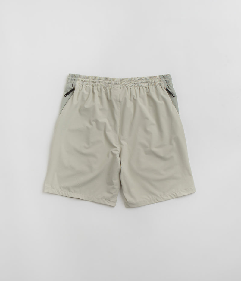 Purple Mountain Observatory Blocked Climbing Shorts in Grey Teal