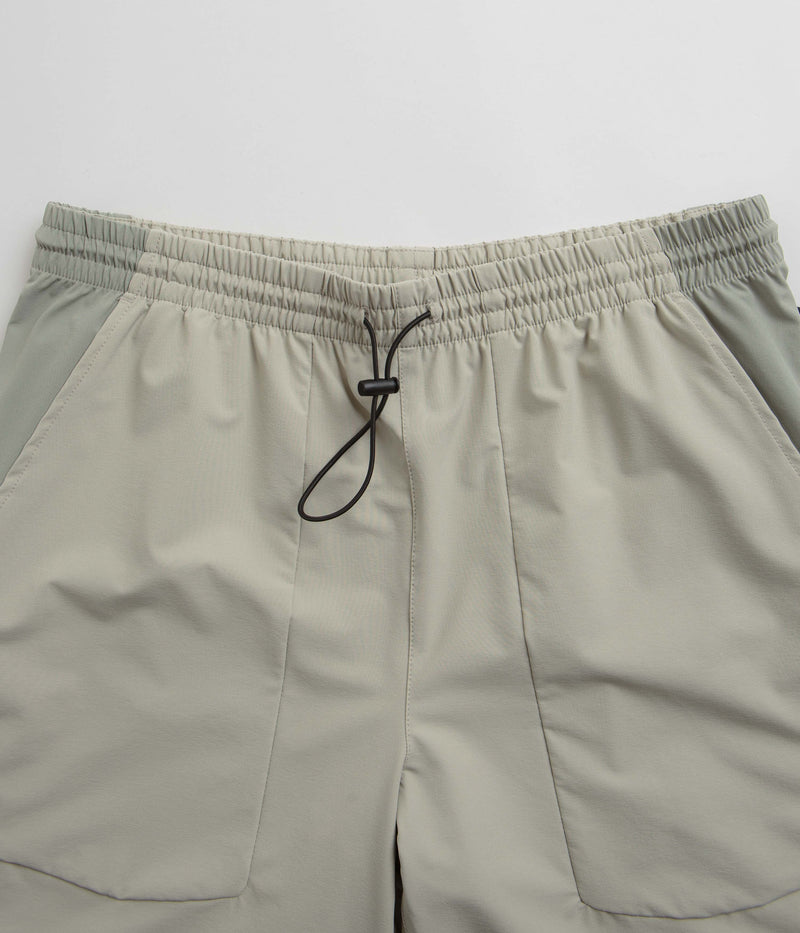 Purple Mountain Observatory Blocked Climbing Shorts in Grey Teal