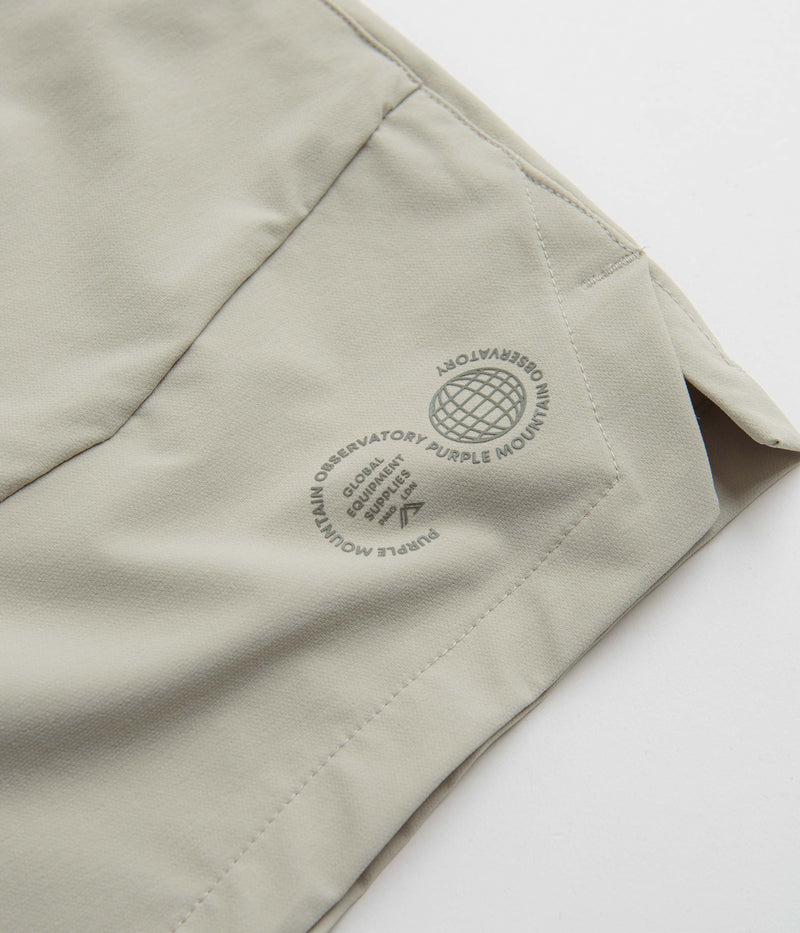 Purple Mountain Observatory Blocked Climbing Shorts in Grey Teal