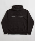 Purple Mountain Observatory Core Logo Hoodie in Black