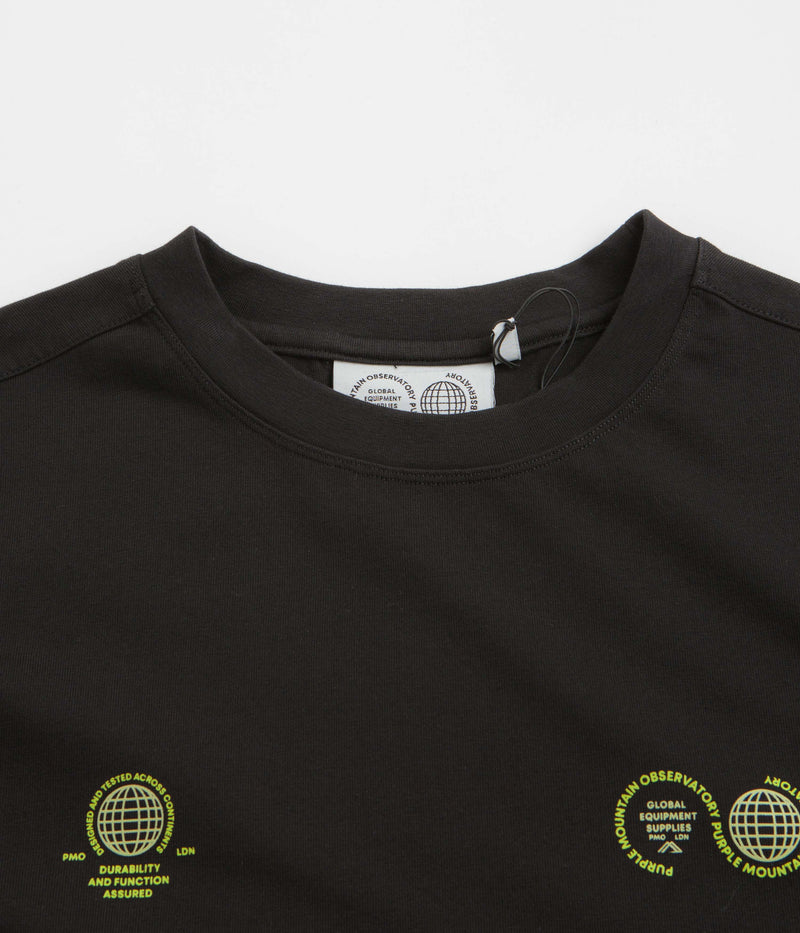 Purple Mountain Observatory Globe T-Shirt in Black