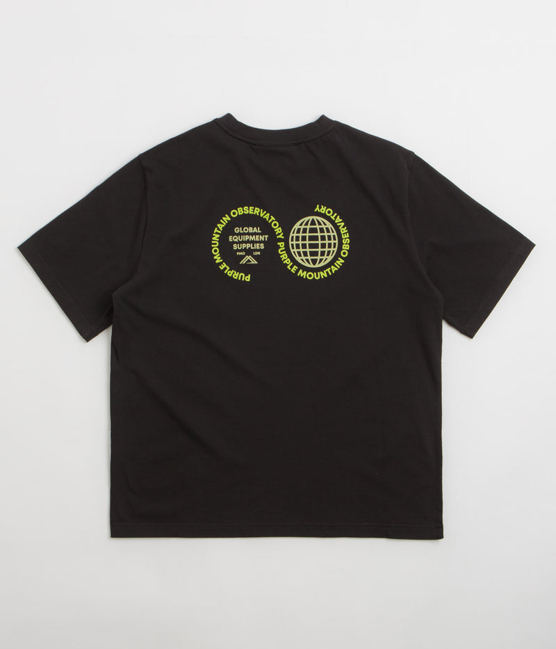Purple Mountain Observatory Globe T-Shirt in Black