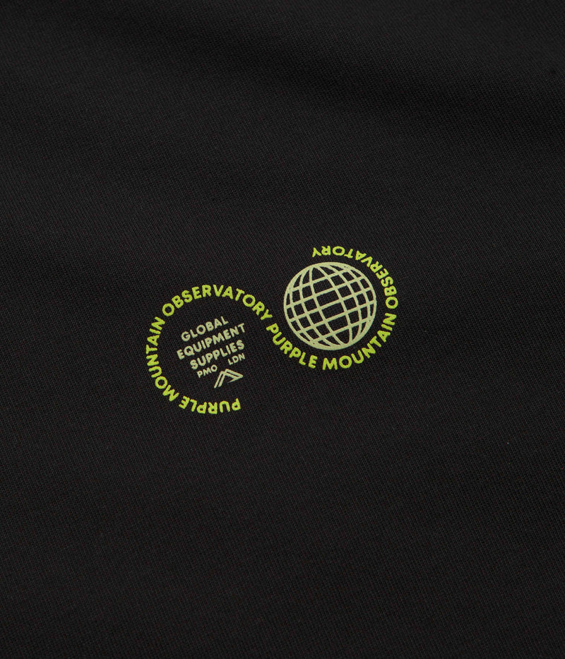 Purple Mountain Observatory Globe T-Shirt in Black