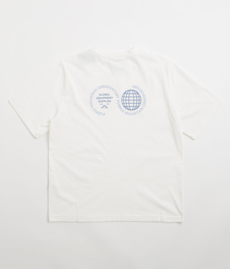 Purple Mountain Observatory Globe T-Shirt in White
