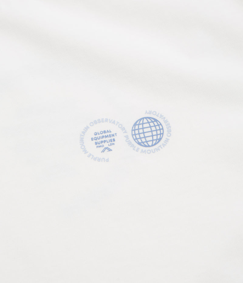 Purple Mountain Observatory Globe T-Shirt in White