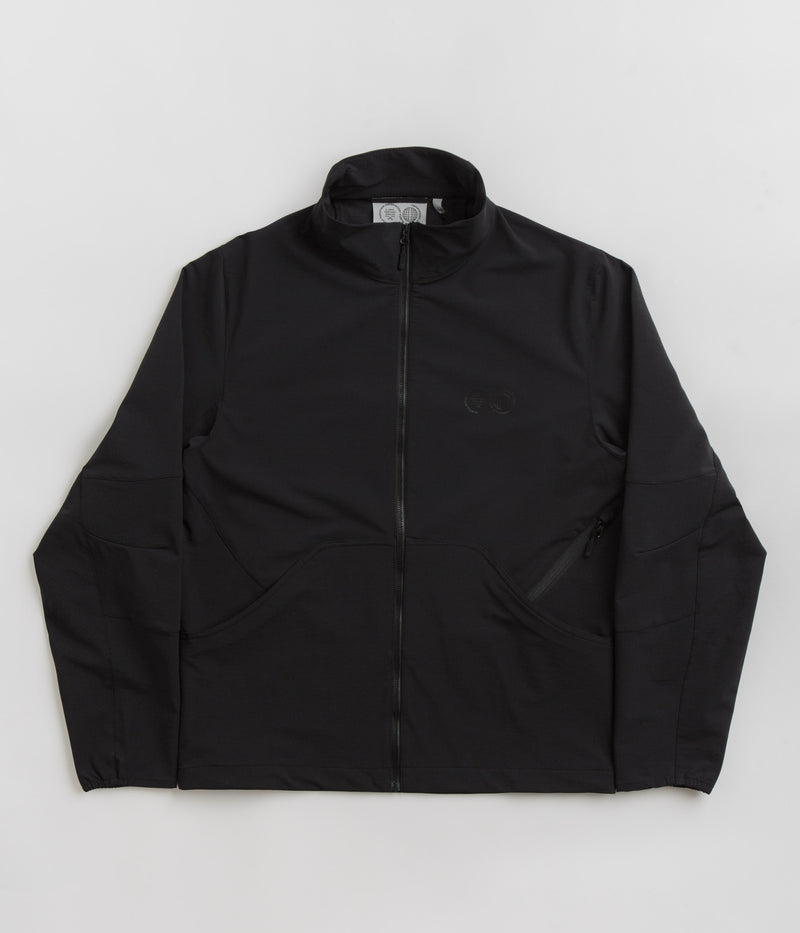 Purple Mountain Observatory Soft Shell Advanced Funnel Jacket in Black