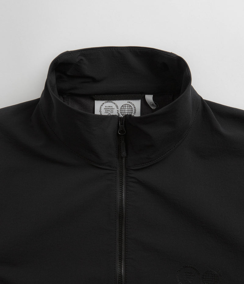Purple Mountain Observatory Soft Shell Advanced Funnel Jacket in Black