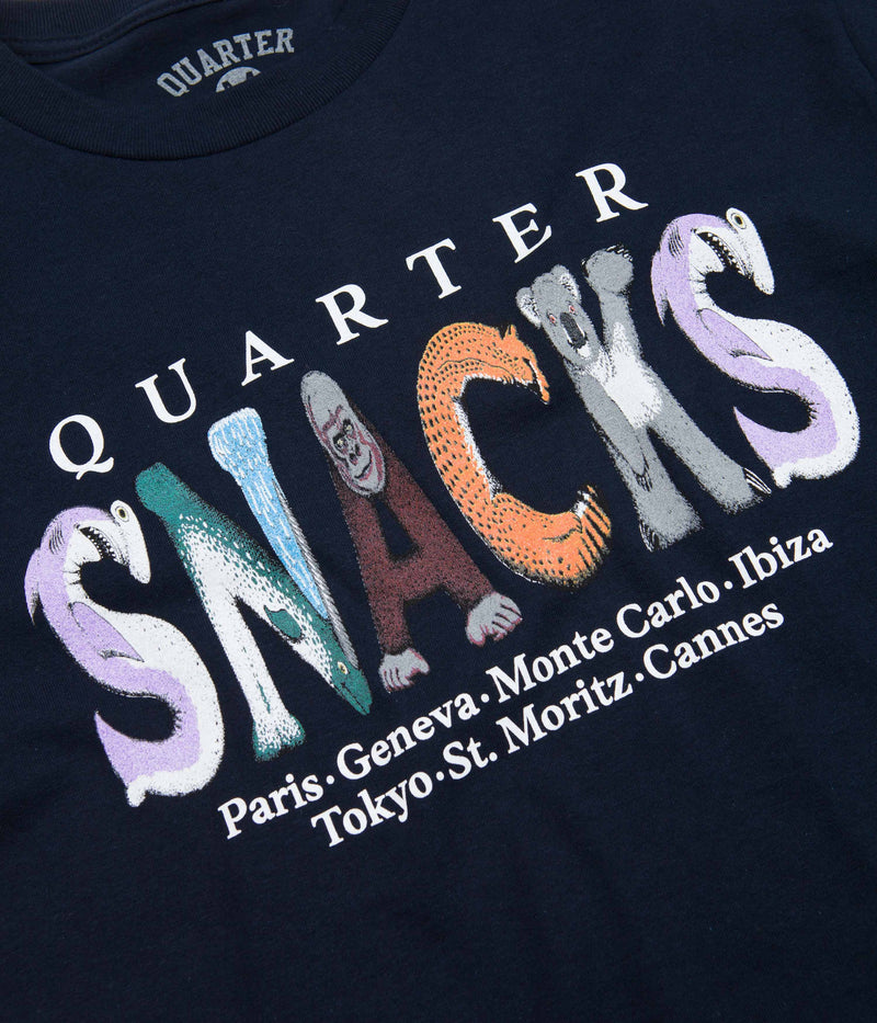 Quartersnacks Jungle Animals T-Shirt in Navy