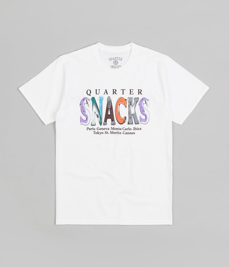 Quartersnacks Jungle Animals T-Shirt in White