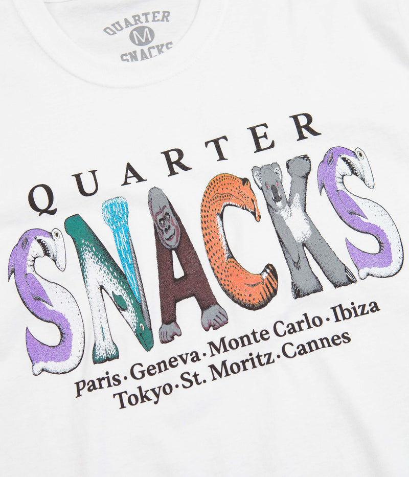 Quartersnacks Jungle Animals T-Shirt in White
