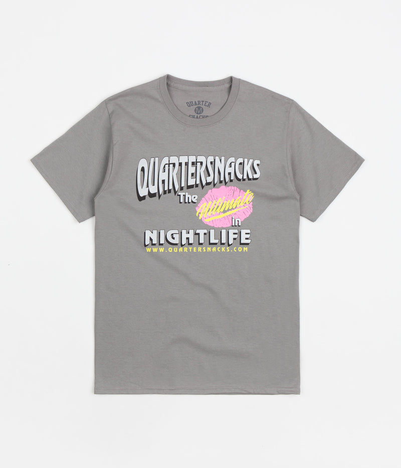 Quartersnacks Nightlife T-Shirt in Grey