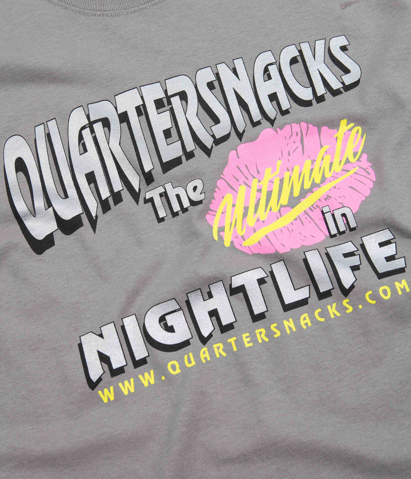 Quartersnacks Nightlife T-Shirt in Grey