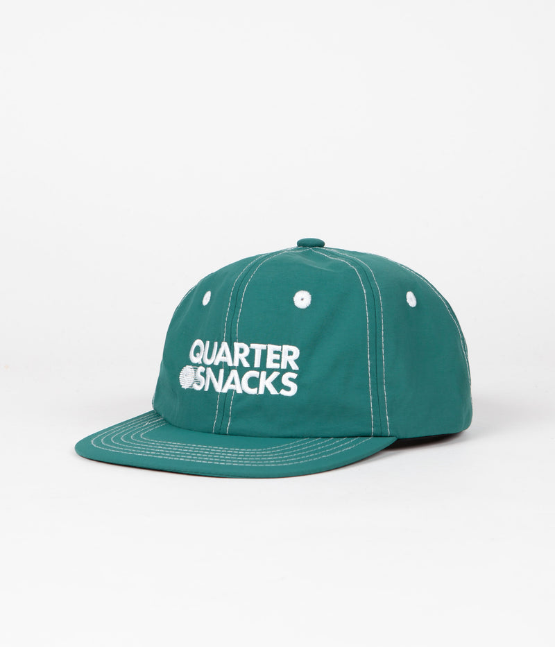 Quartersnacks Nylon Journalist Cap in Teal