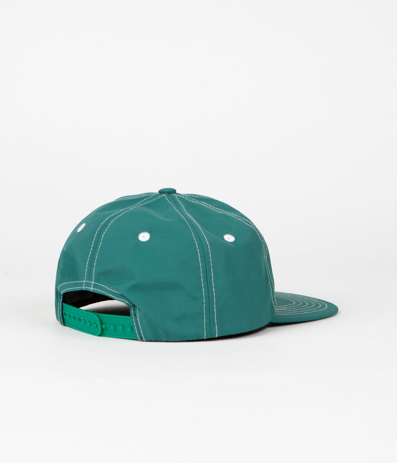 Quartersnacks Nylon Journalist Cap in Teal
