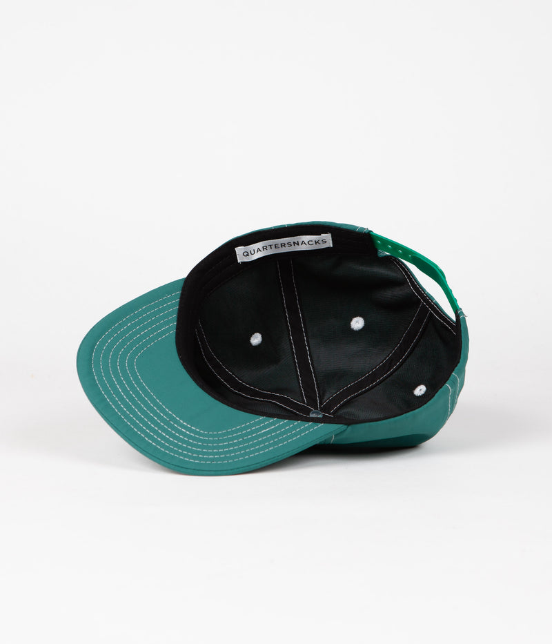 Quartersnacks Nylon Journalist Cap in Teal