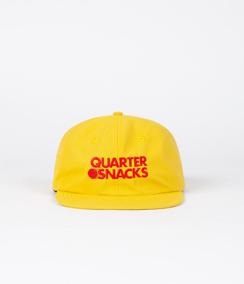 Quartersnacks Nylon Journalist Cap in Yellow