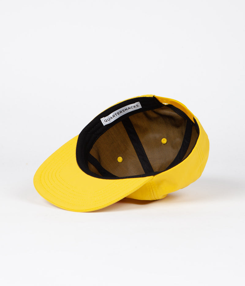 Quartersnacks Nylon Journalist Cap in Yellow