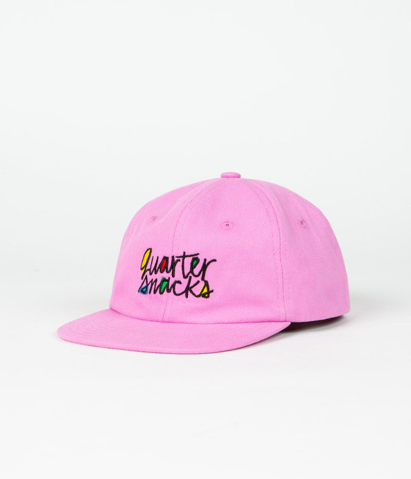 Quartersnacks Pop Art Cap in Pink Denim