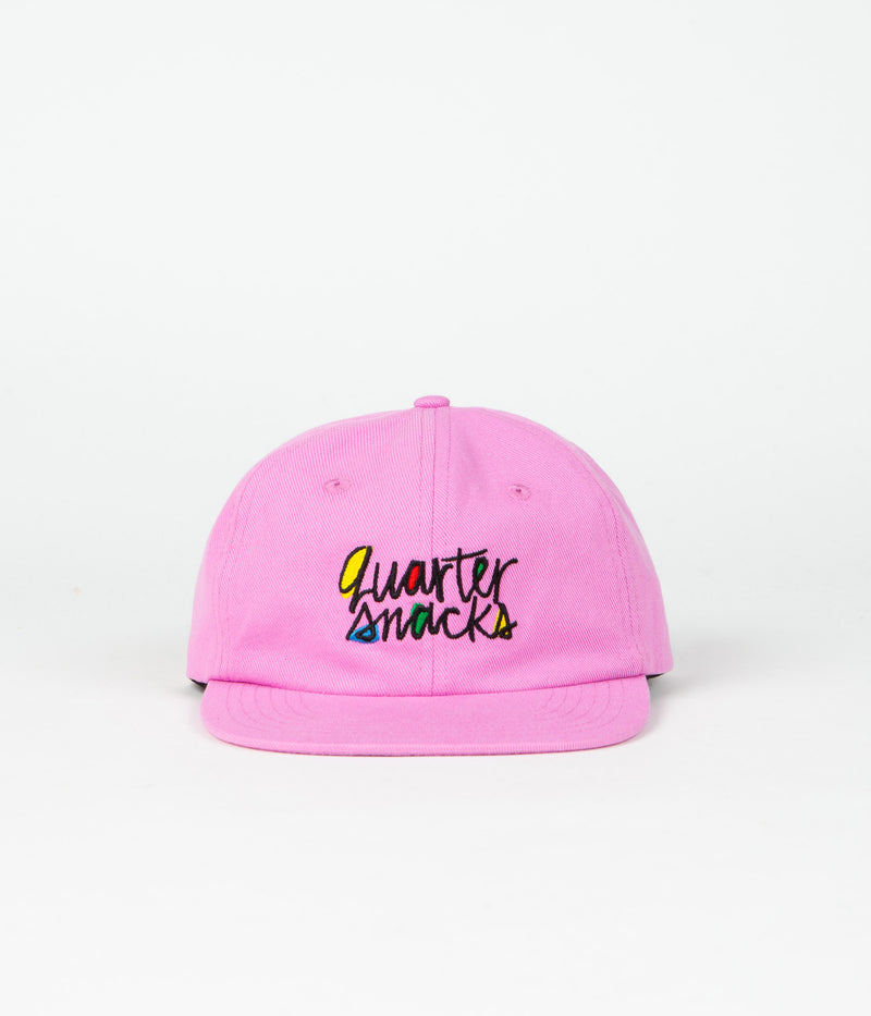 Quartersnacks Pop Art Cap in Pink Denim