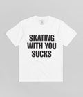 Quartersnacks Skating With You T-Shirt in White