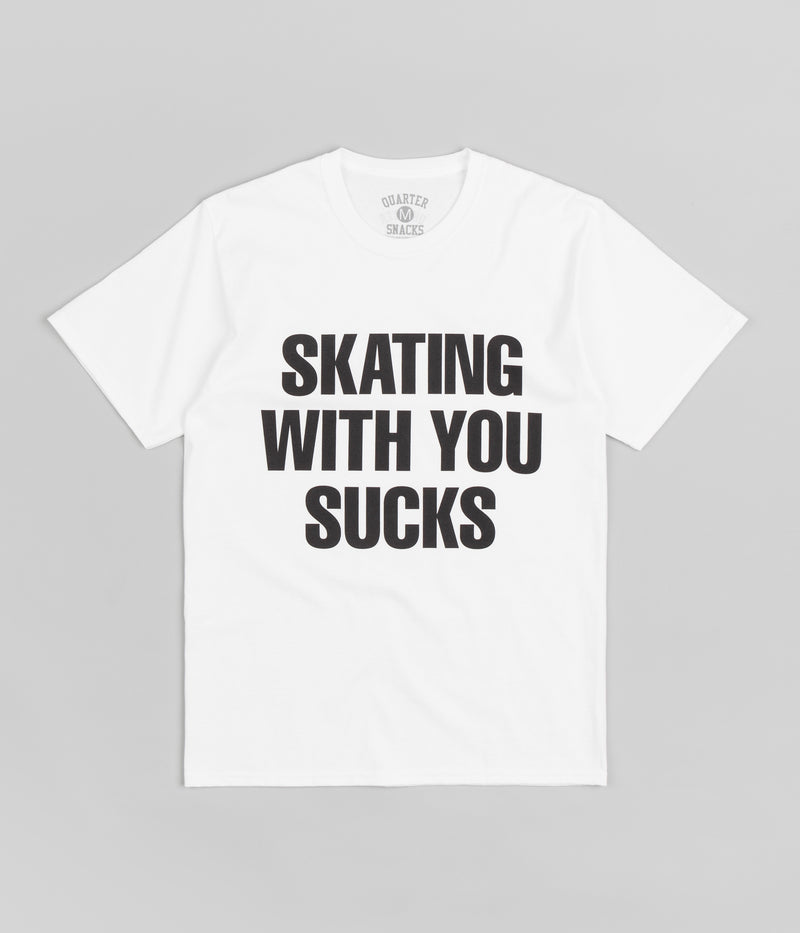 Quartersnacks Skating With You T-Shirt in White