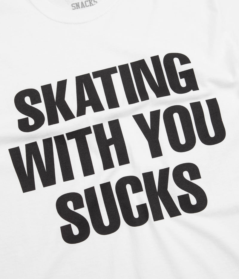 Quartersnacks Skating With You T-Shirt in White