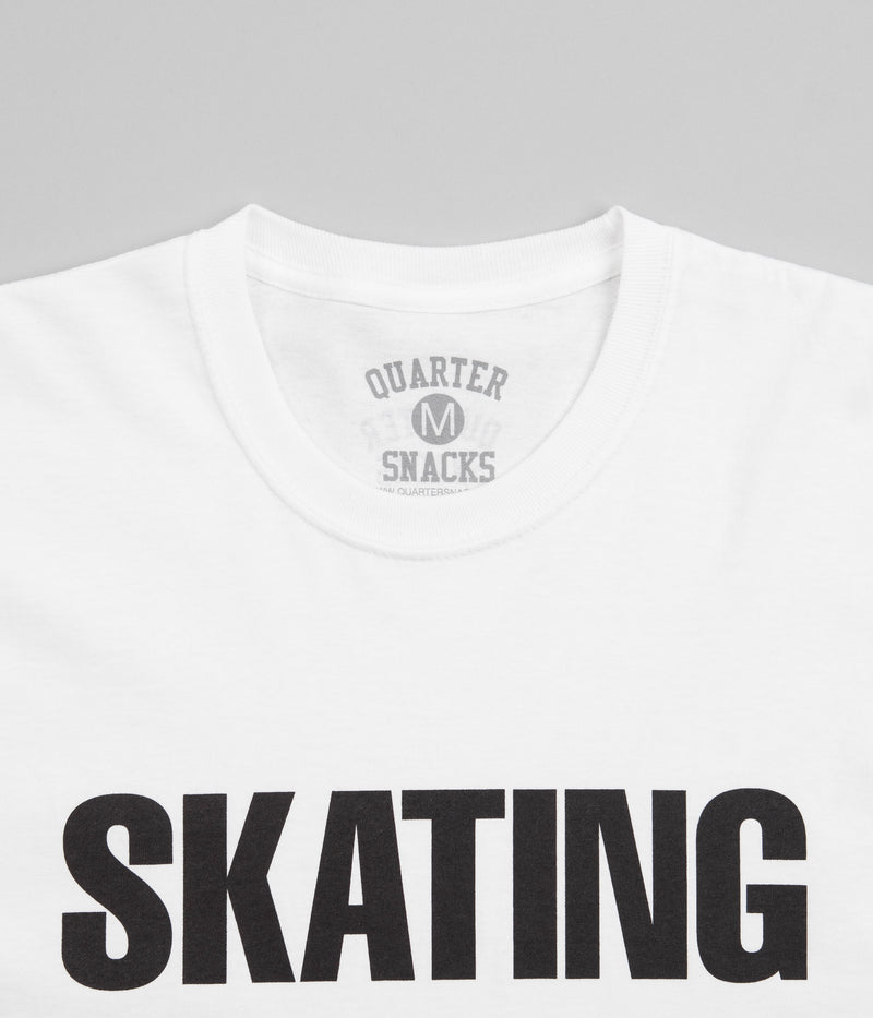 Quartersnacks Skating With You T-Shirt in White