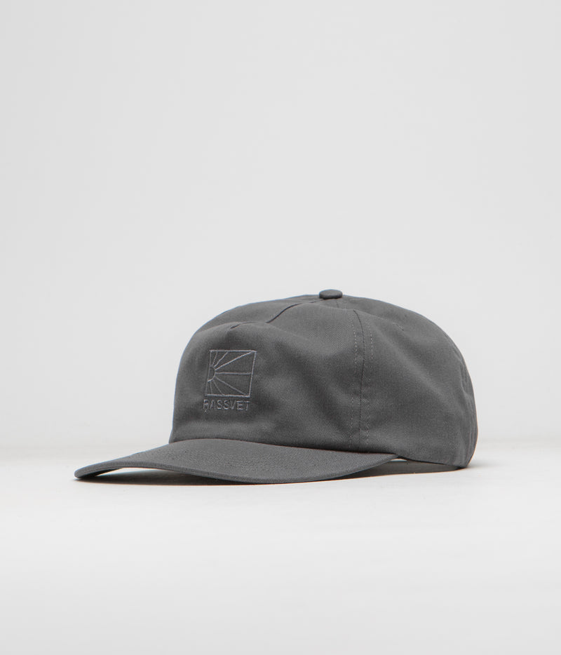Rassvet Logo 5 Panel Cap in Dark Grey
