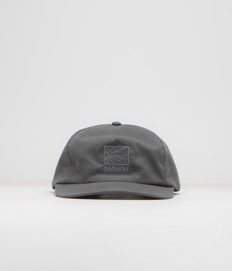 Rassvet Logo 5 Panel Cap in Dark Grey