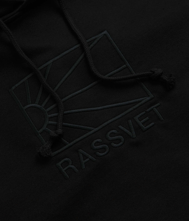 Rassvet Logo Hoodie in Black