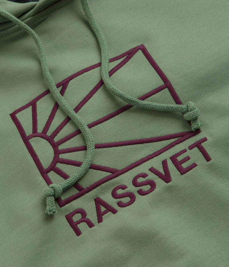Rassvet Logo Hoodie in Khaki