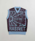Rassvet Mesh Camo Sleeveless Jumper in Blue