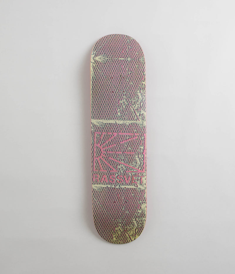 Rassvet Mesh Logo Deck in White and 8.125"