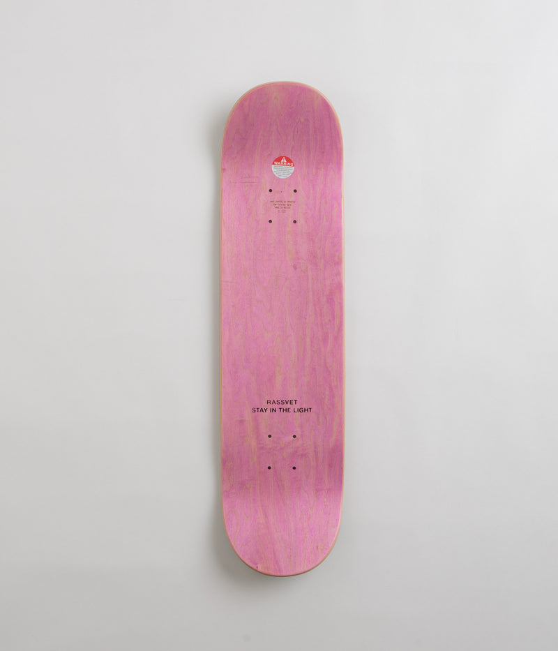 Rassvet Mesh Logo Deck in White and 8.125"