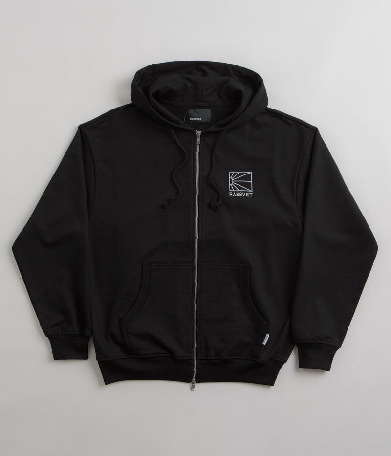 Rassvet Mini Logo Zip Hoodie in Black
