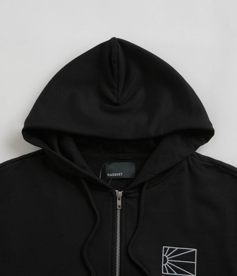 Rassvet Mini Logo Zip Hoodie in Black