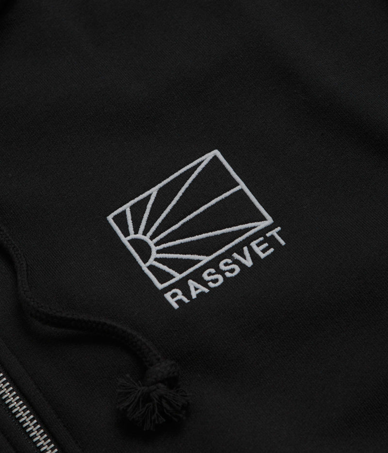 Rassvet Mini Logo Zip Hoodie in Black