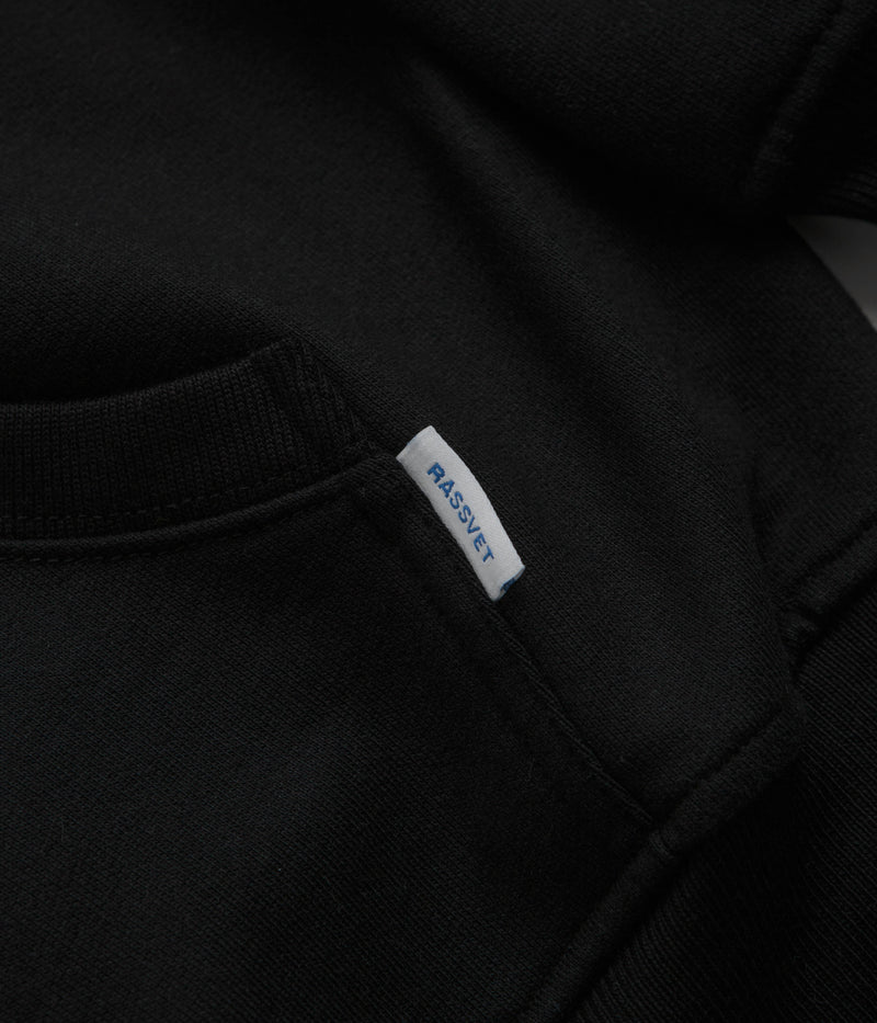 Rassvet Mini Logo Zip Hoodie in Black