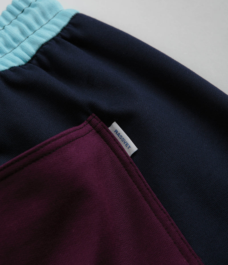 Rassvet Mix Sweat Shorts in Navy