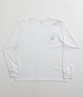 Rassvet Pocket Tag Long Sleeve T-Shirt in White