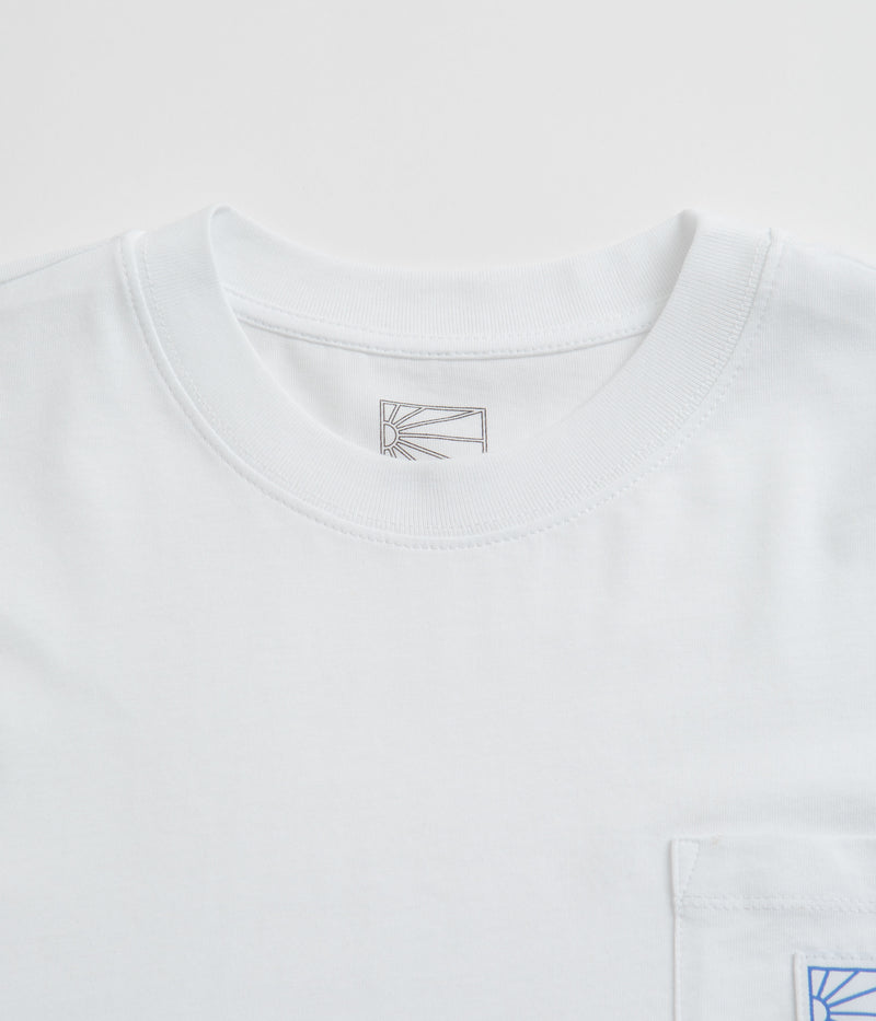 Rassvet Pocket Tag Long Sleeve T-Shirt in White
