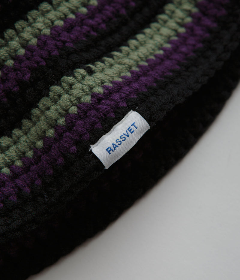Rassvet Striped Knitted Bucket Hat in Stripes