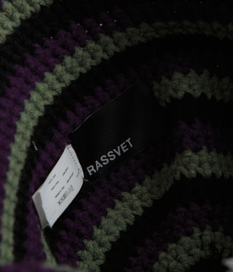 Rassvet Striped Knitted Bucket Hat in Stripes