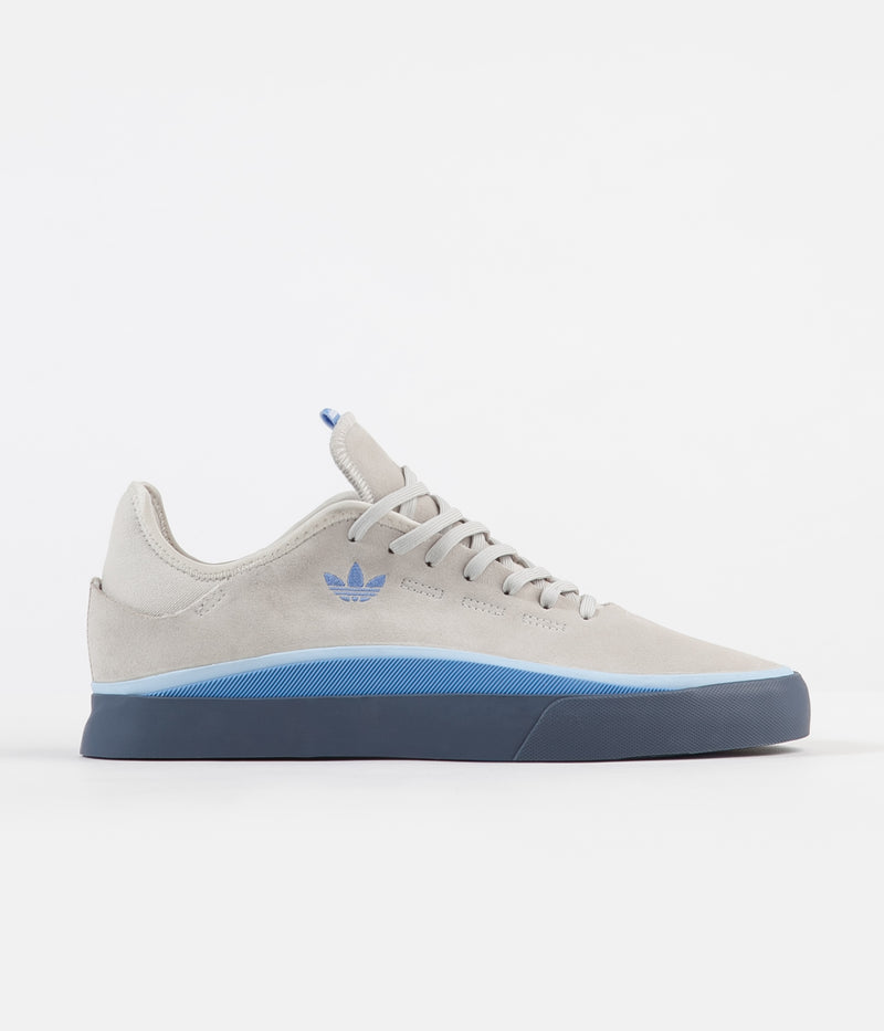 Adidas Sabalo Shoes in Raw White and Glow Blue / Real Blue