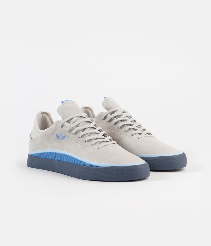 Adidas Sabalo Shoes in Raw White and Glow Blue / Real Blue
